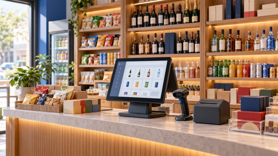 零售门店收银场景（示意图）