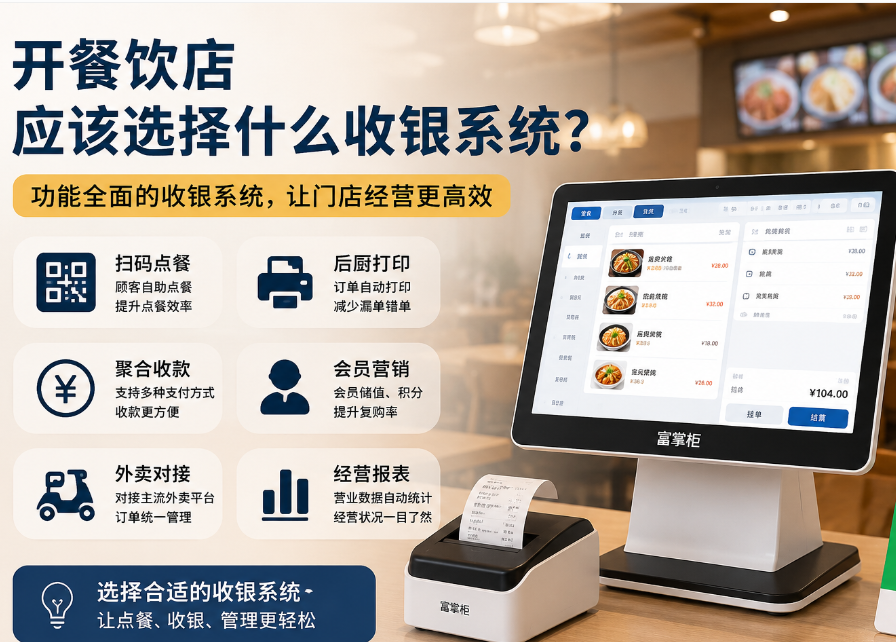 开餐饮店收银系统怎么选?新手老板重点看这5点